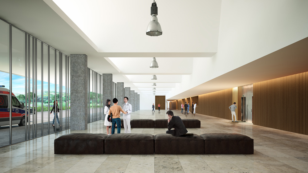 arquitectura 3d hospital panama