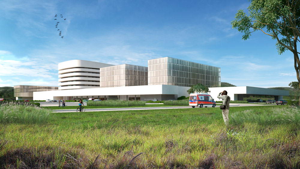arquitectura 3d hospital panama