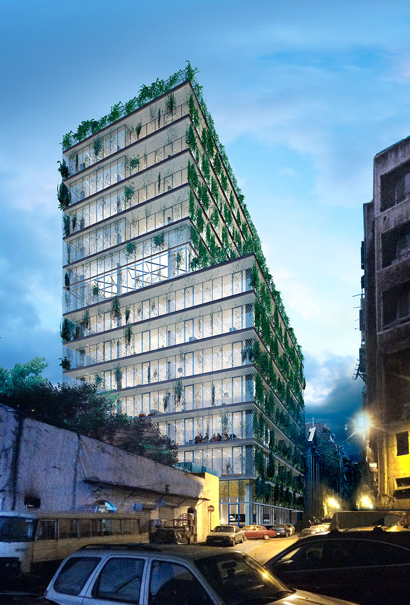 render 3D edificio Beirut